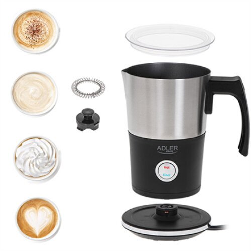 Adler , Milk frother , AD 4497 , 600 W , Milk frother , Black