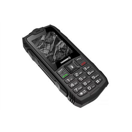 Hammer , Rock , Black , 2.4 , TFT , 32 MB , 32 MB , Dual SIM , Bluetooth , 3.0 , Main camera resolution 0.3 MP , 1800 mAh