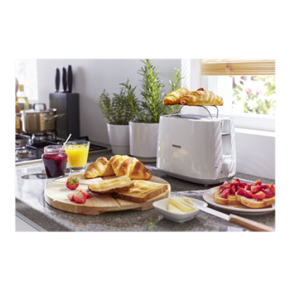 Philips , Toaster , HD2582/00 , Power 760 - 900 W , Number of slots 2 , Housing material Plastic , White