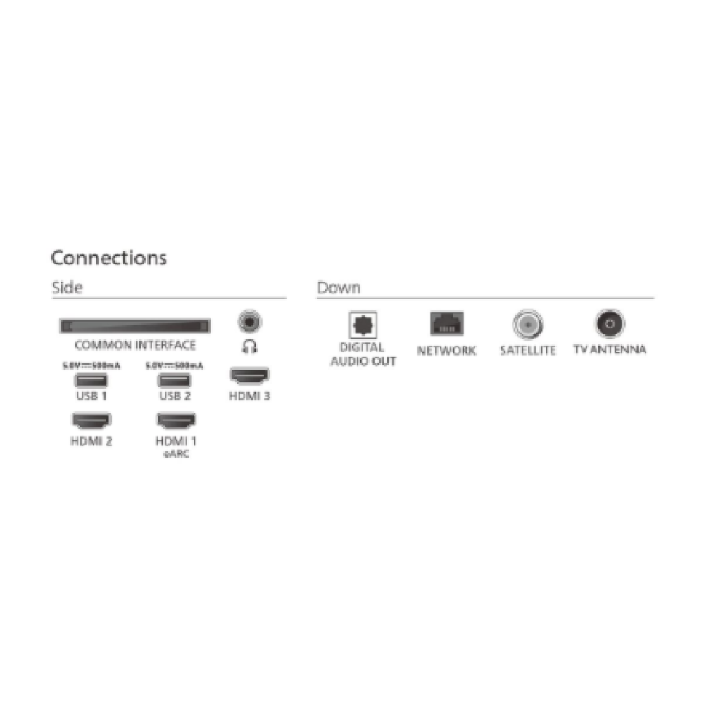 Philips LED 4K TV , 55PUS7000/12 , 55 , Smart TV , TITAN OS , Black