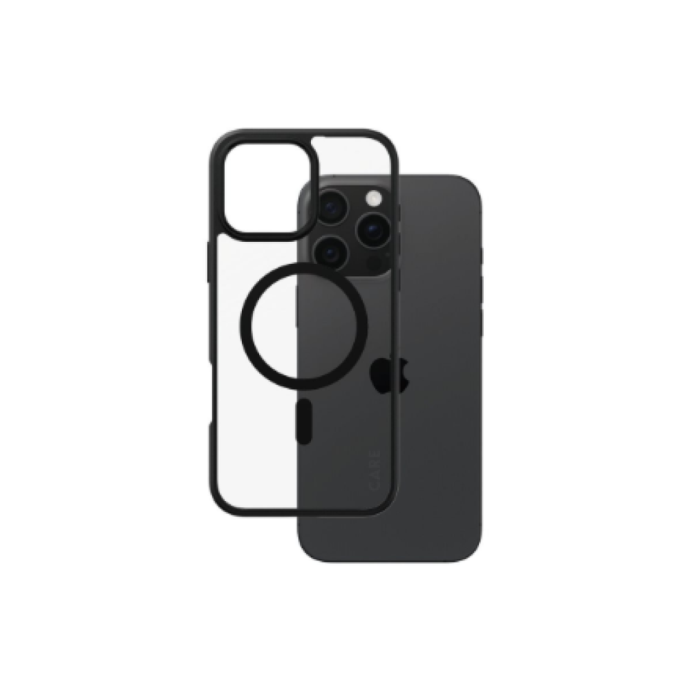 CARE Flagship Case , Back cover , Apple , iPhone 16 Pro Max , Recycled plastic , Black , MagSafe
