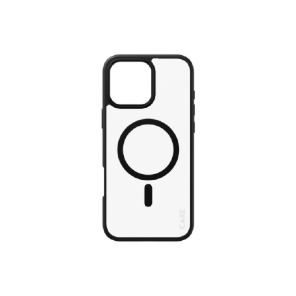 CARE Flagship Case , Back cover , Apple , iPhone 16 Pro Max , Recycled plastic , Black , MagSafe