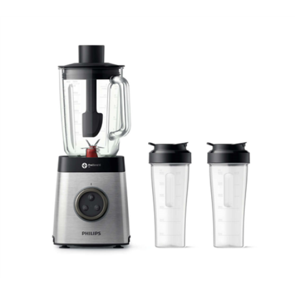 Philips Blender HR3655/00 Stainless steel, 1400 W, Glass, 2 L, Type Tabletop, 35000 RPM