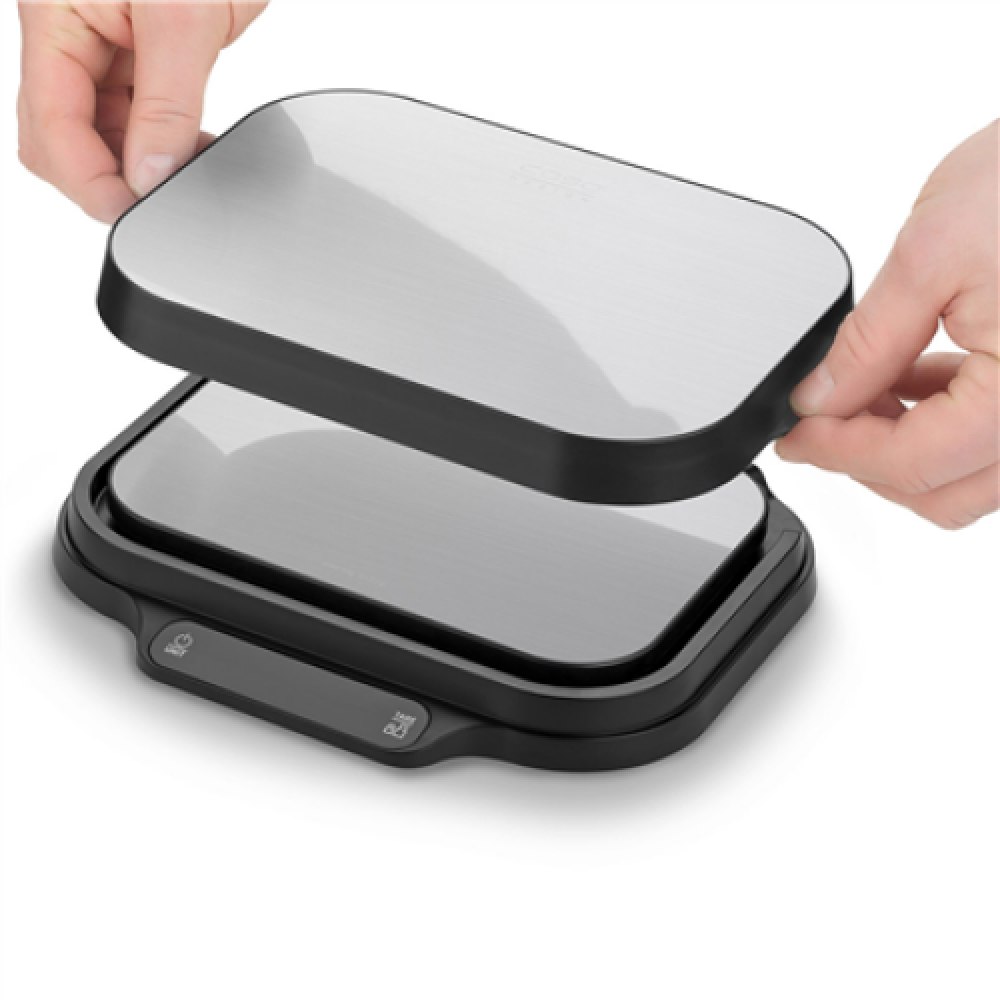 Caso Kitchen and Precision scales , KitchenDuo , Display type LED , Black/Stainless steel
