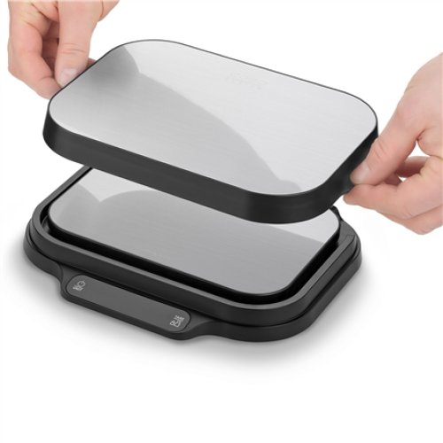 Caso Kitchen and Precision scales , KitchenDuo , Display type LED , Black/Stainless steel