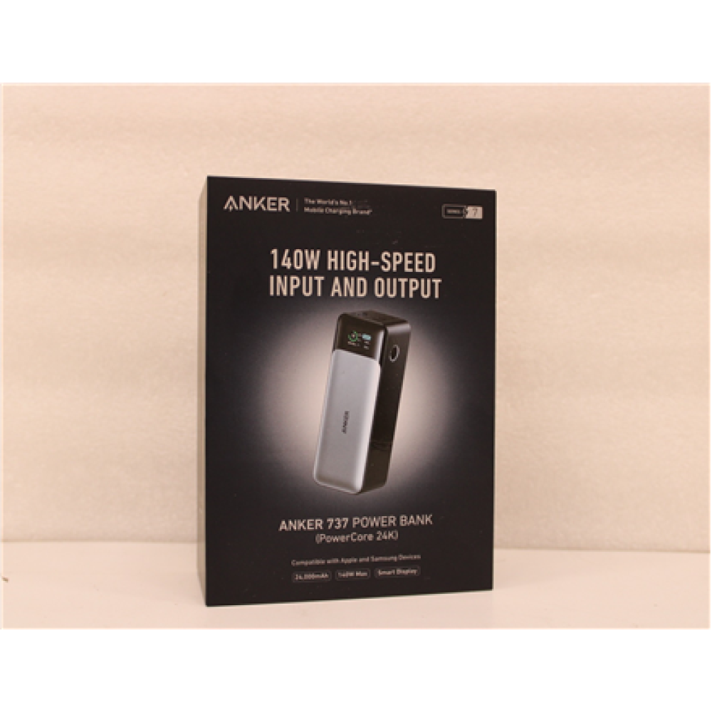 SALE OUT. Anker 737 Power Bank Gen 2 B2C - UN Black Iteration 1 , A1289011 , 24000 mAh , Black , DEMO