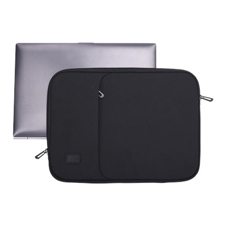 Case Logic Laptop sleeve with pocket , LAPSP214 , Fits up to size 14 , Sleeve , Black