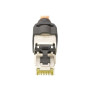 CAT 6A Field Termination Plug, STP with dust cap, Bend relief , DN-93631