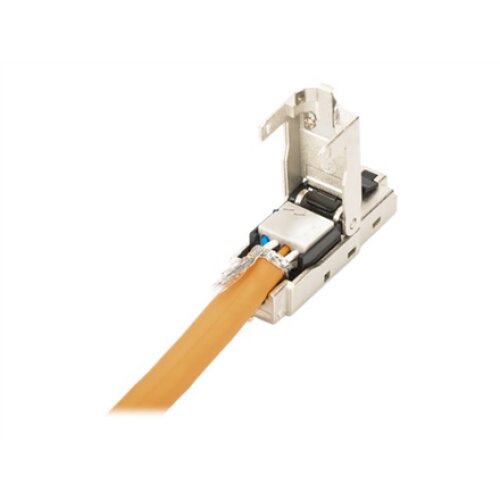 CAT 6A Field Termination Plug, STP with dust cap, Bend relief , DN-93631