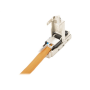 CAT 6A Field Termination Plug, STP with dust cap, Bend relief , DN-93631
