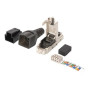 CAT 6A Field Termination Plug, STP with dust cap, Bend relief , DN-93631