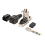 CAT 6A Field Termination Plug, STP with dust cap, Bend relief , DN-93631