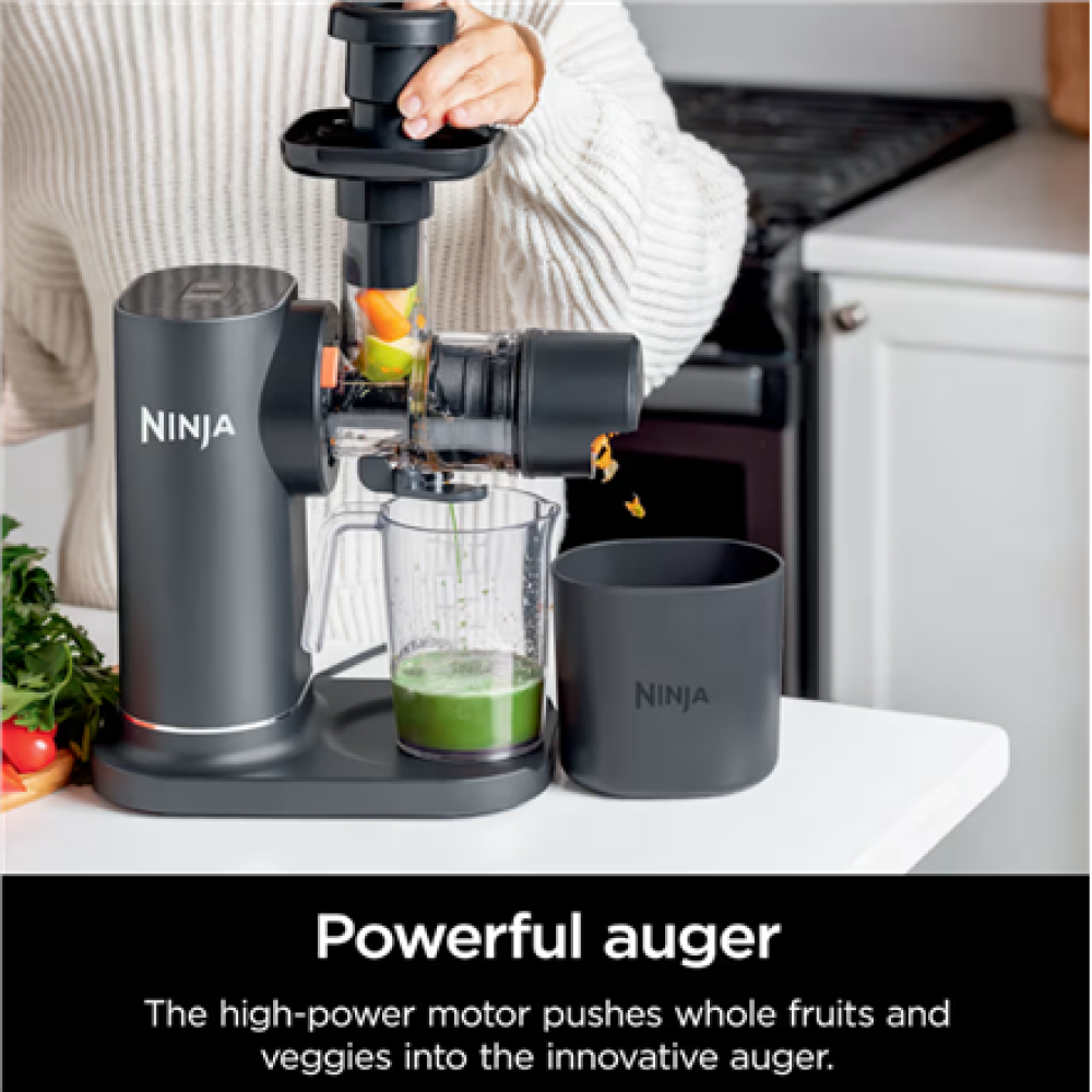 NINJA Cold Press Juicer , Neverclog JC151EU , Type Cold Press Juicer , Gray , 150 W , Number of speeds 1