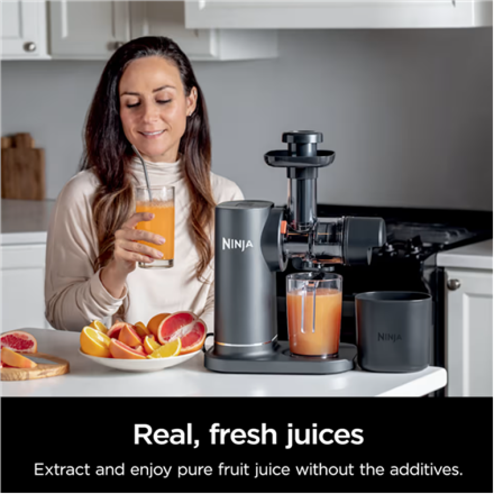 NINJA Cold Press Juicer , Neverclog JC151EU , Type Cold Press Juicer , Gray , 150 W , Number of speeds 1