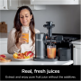 NINJA Cold Press Juicer , Neverclog JC151EU , Type Cold Press Juicer , Gray , 150 W , Number of speeds 1