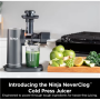 NINJA Cold Press Juicer , Neverclog JC151EU , Type Cold Press Juicer , Gray , 150 W , Number of speeds 1