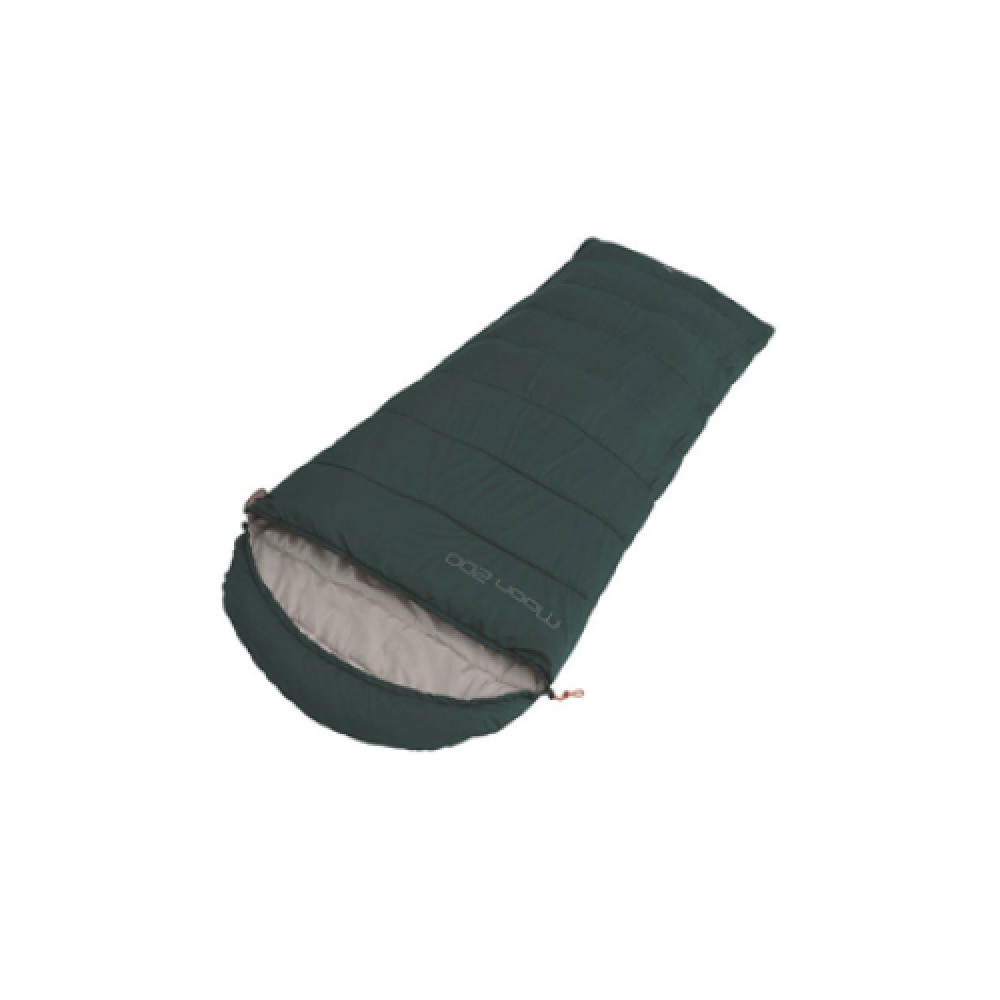 Easy Camp , Camp Moon 200 L , Sleeping Bag , 220 x 80 cm , 2 way open-end - auto lock, L-shape , Teal