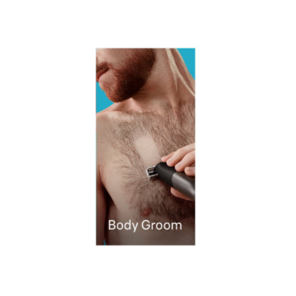 Braun Face and Body Hair trimmer , XT5300 Series XT5 , Cordless , Wet & Dry , Number of length steps 6 , Black/Silver