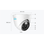 Reolink , 4K Security IP Camera with Color Night Vision , P434 , Dome , 8 MP , 2.8-8mm/F1.6 , IP66 , H.265 , MicroSD, max. 256 GB