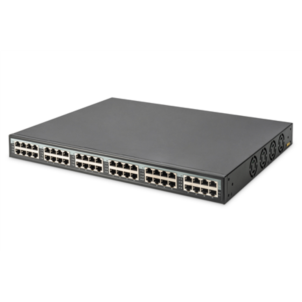 Digitus , 24 Port 10G Ethernet PoE+ Injector, 802.3at, 370 W , DN-95117