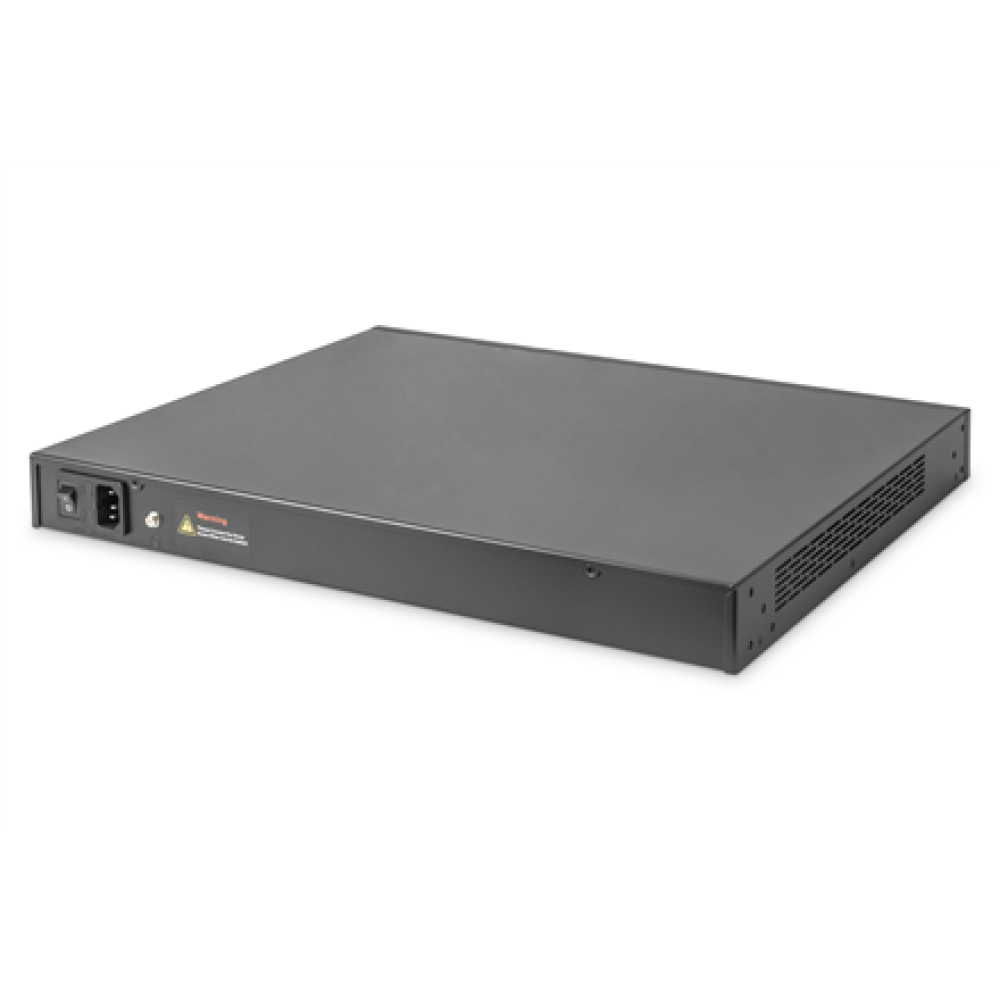 Digitus , 24 Port 10G Ethernet PoE+ Injector, 802.3at, 370 W , DN-95117