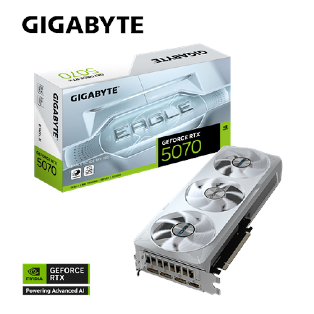 Gigabyte GeForce RTX 5070 EAGLE OC ICE SFF 12G , NVIDIA , 12 GB , GeForce RTX 5070 , HDMI ports quantity 1 , PCI-E 5.0