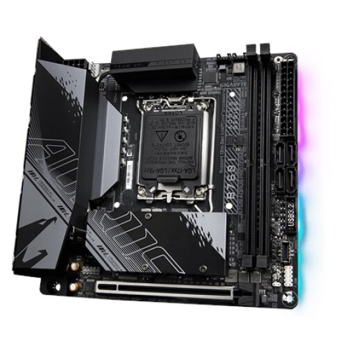 Gigabyte , B760I AORUS PRO DDR4 1.0 M/B , Processor family Intel , Processor socket LGA1700 , DDR4 DIMM , Memory slots 2 , Supported hard disk drive interfaces SATA, M.2 , Number of SATA connectors 4 , Chipset Intel B760 Express , Mini-ITX