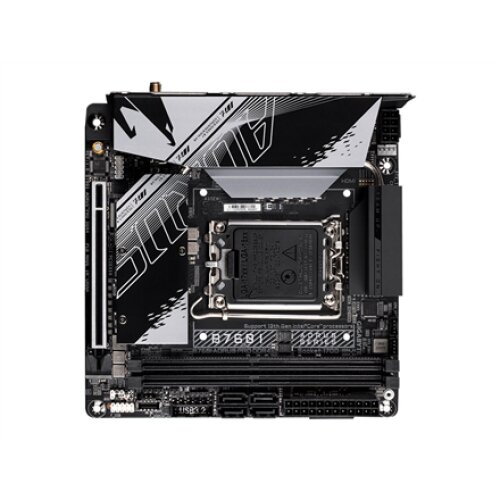 Gigabyte , B760I AORUS PRO DDR4 1.0 M/B , Processor family Intel , Processor socket LGA1700 , DDR4 DIMM , Memory slots 2 , Supported hard disk drive interfaces SATA, M.2 , Number of SATA connectors 4 , Chipset Intel B760 Express , Mini-ITX