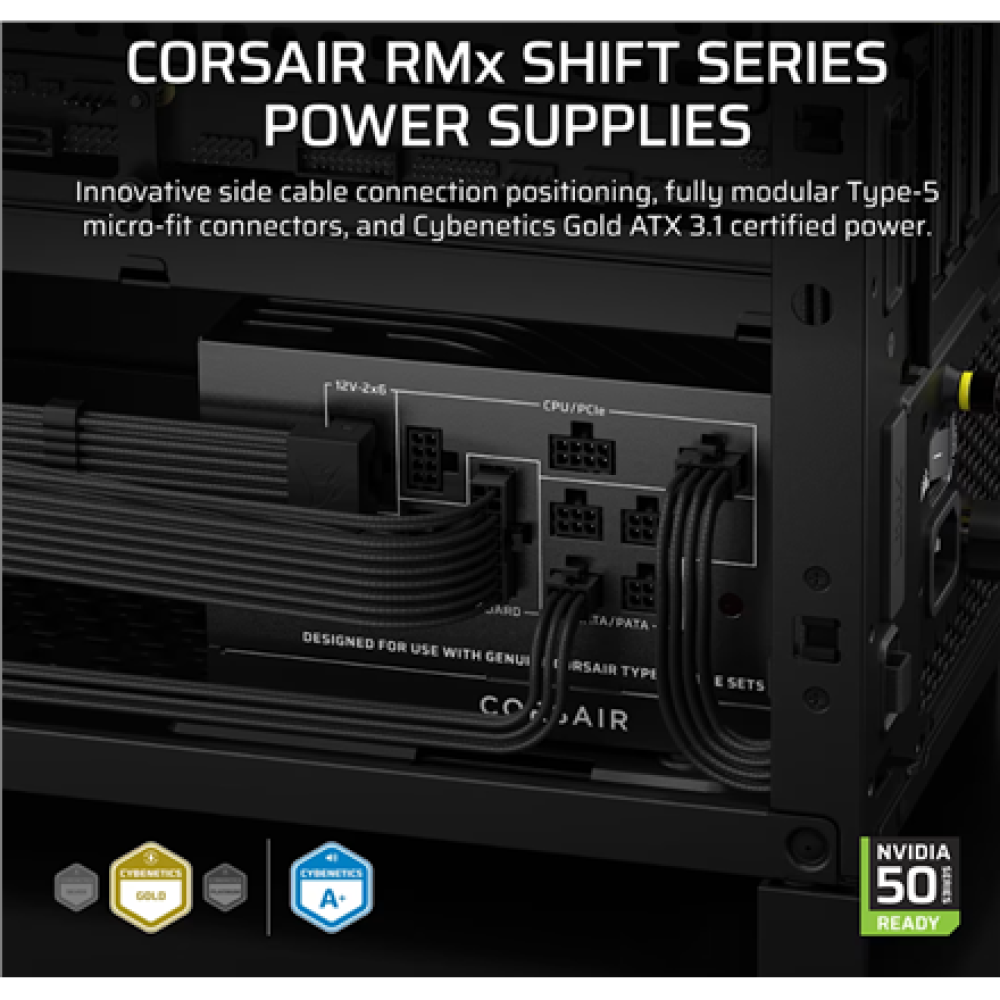 Corsair Fully Modular ATX Power Supply (EU) , RM850x SHIFT , 850 W , Black