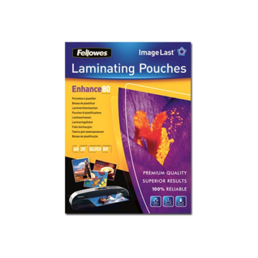 Fellowes , Laminating Pouch , A4 , Clear