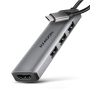 AXAGON USB-C 5Gbps STARTER 4in1 Hub , HMC-H3A