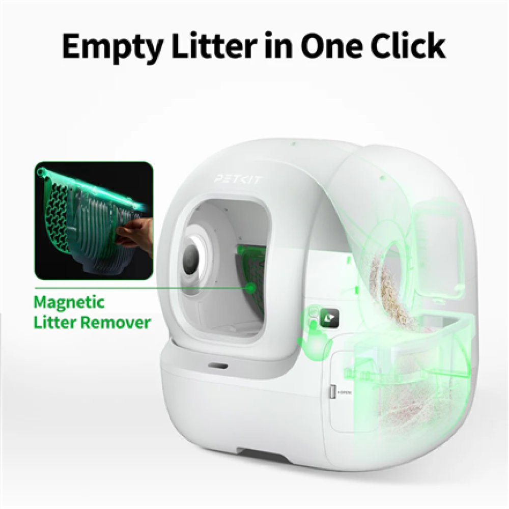 PETKIT , Automatic Cat Litter Box , PUROBOT MAX Pro , White