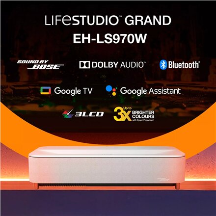Epson EH-LS970W , 4000 ANSI lumens , 4K UHD (3840 x 2160) , White , Wi-Fi