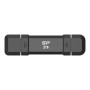 Silicon Power Portable External SSD , DS72 , 1000 GB , USB Type-A, USB Type-C 3.2 Gen 2 , Black