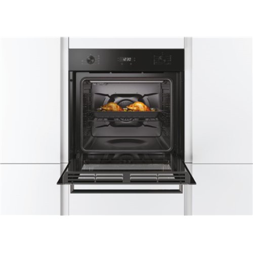 Candy , Oven , FCM996NRL , 70 L , Multifunctional , Aquactiva/Pyrolysis , Mechanical and electronic , Steam function , Height 59.5 cm , Width 59.5 cm , Black