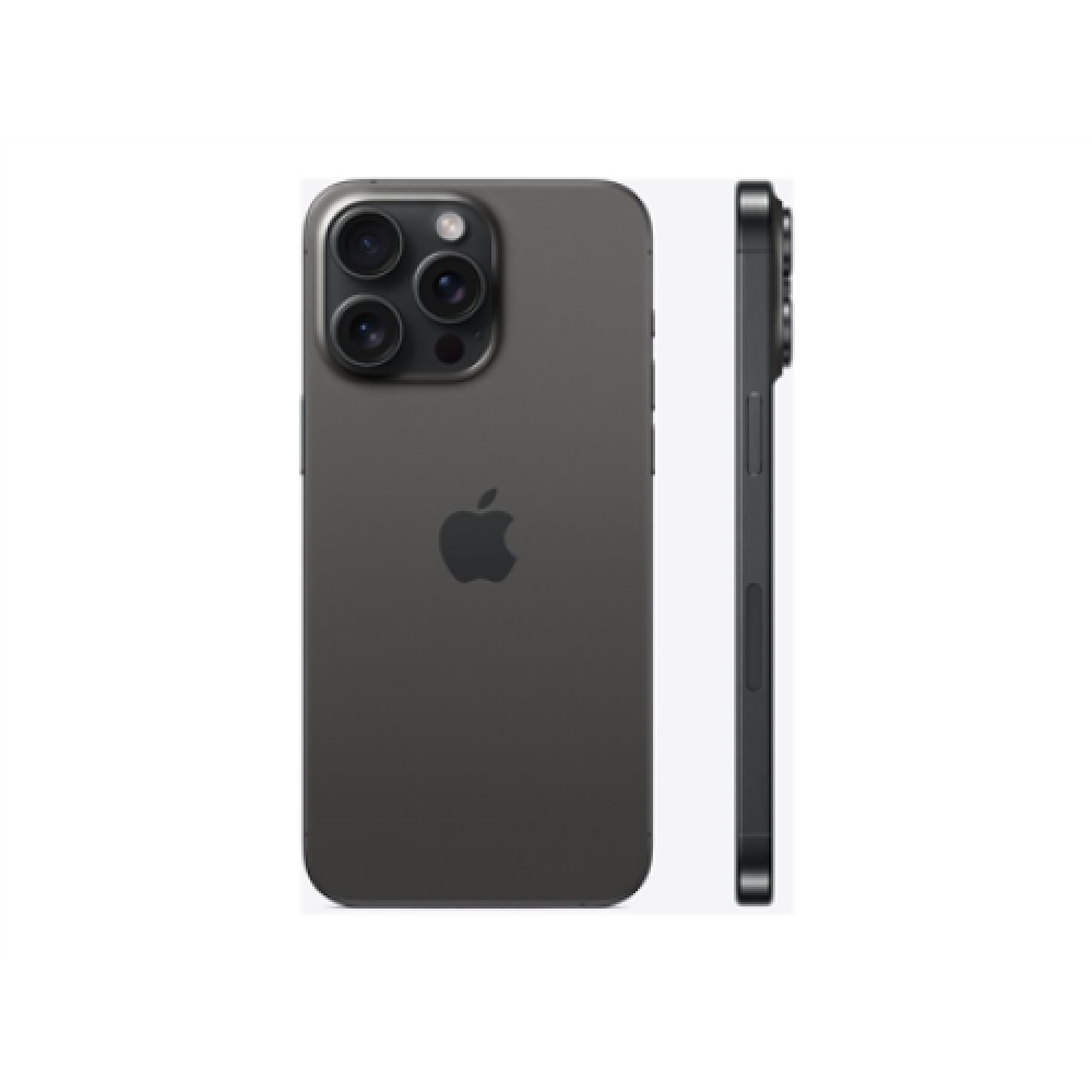 Apple , iPhone 15 Pro Max , Black Titanium , 6.7 , Super Retina XDR , 1290 x 2796 pixels , Apple , A17 Pro , Internal RAM 8 GB , 512 GB , Dual SIM , Nano-SIM and eSIM , 4G , 5G , Main camera resolution 48+12 MP , Secondary camera resolution 12 MP , iOS , 
