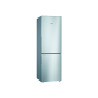 Bosch , KGV36VIEAS , Refrigerator , Energy efficiency class E , Free standing , Combi , Height 186 cm , No Frost system , Fridge net capacity 214 L , Freezer net capacity 94 L , 39 dB , Stainless Steel