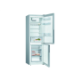 Bosch , Refrigerator , KGV36VIEAS , Energy efficiency class E , Free standing , Combi , Height 186 cm , No Frost system , Fridge net capacity 214 L , Freezer net capacity 94 L , 39 dB , Stainless Steel