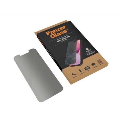 PanzerGlass , Apple , iPhone 13 Mini , Tempered glass , Black , Crystal clear; Resistant to scratches and bacteria; Shock absorbing; Easy to install , Privacy Screen Protector