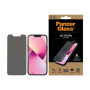 PanzerGlass , Apple , iPhone 13 Mini , Tempered glass , Black , Crystal clear; Resistant to scratches and bacteria; Shock absorbing; Easy to install , Privacy Screen Protector