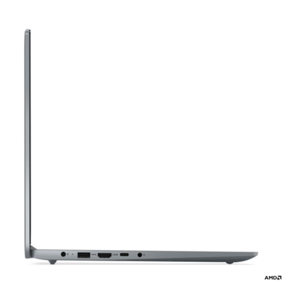 Lenovo IdeaPad Slim 3 15AMN8 AMD , Arctic Grey , 15.6 , IPS , FHD , 1920 x 1080 pixels , Anti-glare , AMD Ryzen 5 , 40 , 8 GB , Soldered LPDDR5 , Solid-state drive capacity 512 GB , AMD Radeon 610M Graphics , Windows 11 Home , 802.11ax , Bluetooth version