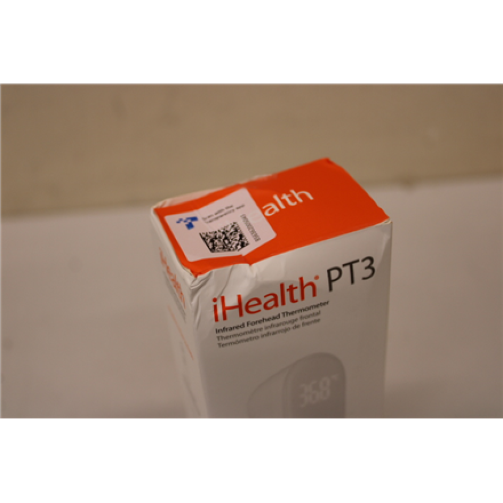 SALE OUT. iHealth PT3 Non Contact Forehead Thermometer , iHealth , PT3 Non Contact Forehead Thermometer , DAMAGED PACKAGING , White
