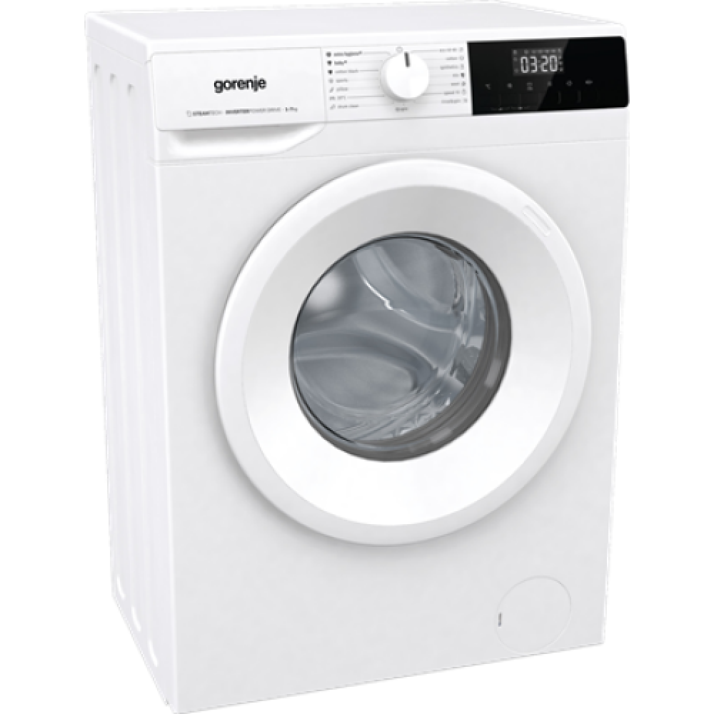 Gorenje Washing Machine , WNHPI72SCS , Energy efficiency class C , Front loading , Washing capacity 7 kg , 1200 RPM , Depth 47 cm , Width 60 cm , Display , LCD , Steam function , White