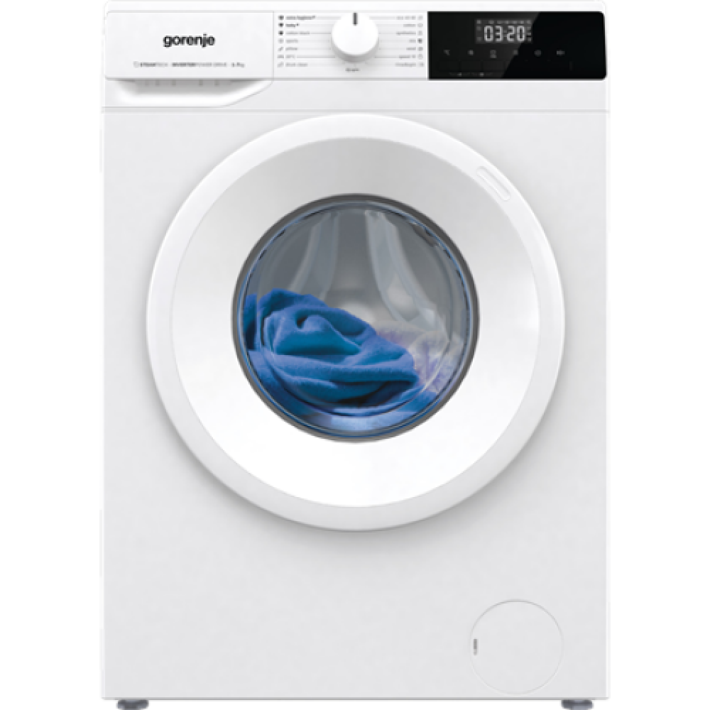 Gorenje Washing Machine , WNHPI72SCS , Energy efficiency class C , Front loading , Washing capacity 7 kg , 1200 RPM , Depth 47 cm , Width 60 cm , Display , LCD , Steam function , White