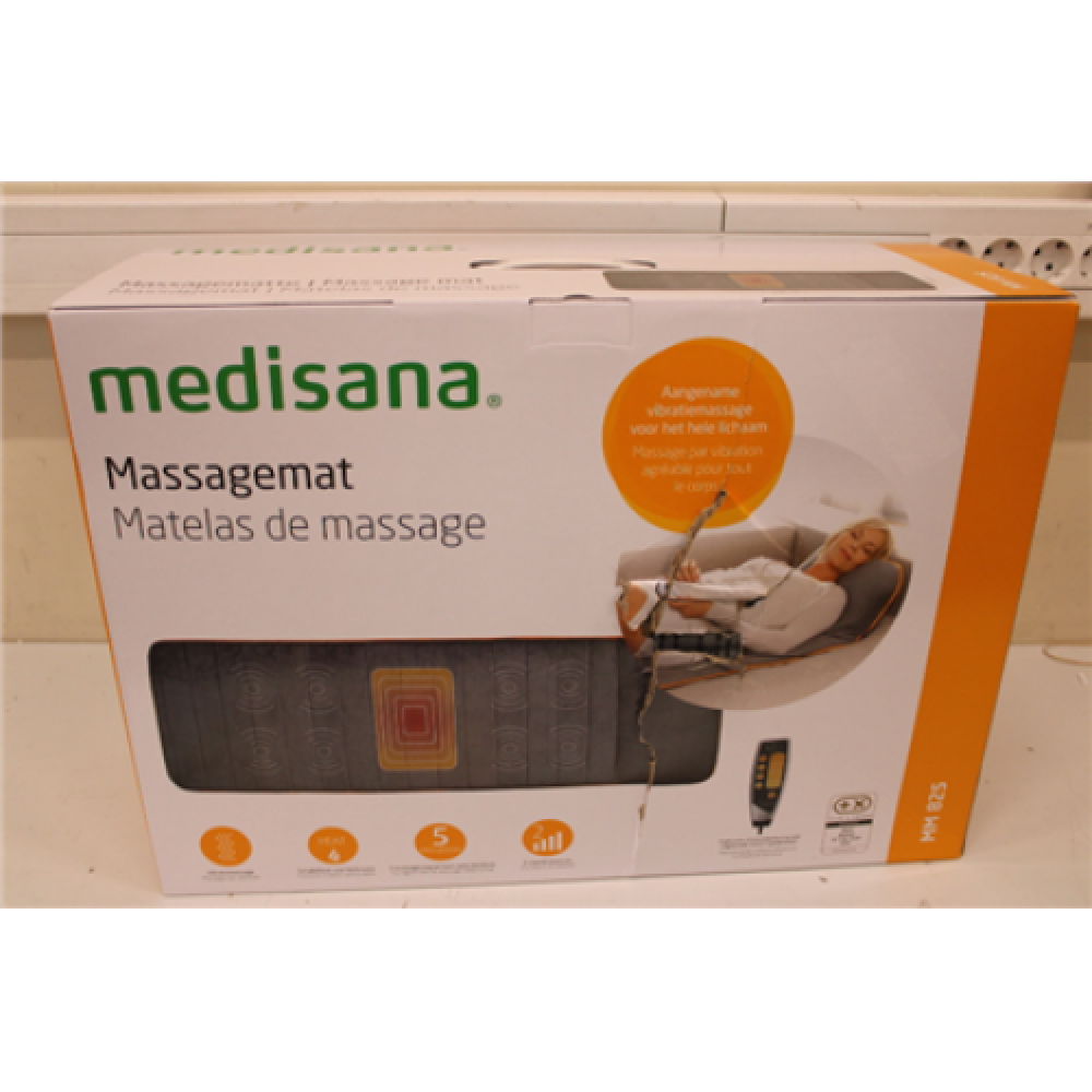 SALE OUT. Medisana , Vibration Massage Mat , MM 825 , Number of massage zones 4 , Number of power levels 2 , Heat function , Grey , DAMAGED PACKAGING