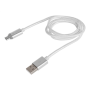 Natec Prati, USB Micro to Type A Cable 1m, LED, Silver , Natec , Prati , Micro USB , USB Type-A