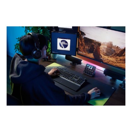 CORSAIR SKIFF 100 Wired RGB Membrane Gaming Keyboard, 10-Zoned RGB LED , Corsair