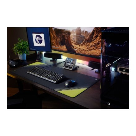 CORSAIR SKIFF 100 Wired RGB Membrane Gaming Keyboard, 10-Zoned RGB LED , Corsair