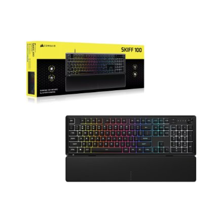 CORSAIR SKIFF 100 Wired RGB Membrane Gaming Keyboard, 10-Zoned RGB LED , Corsair