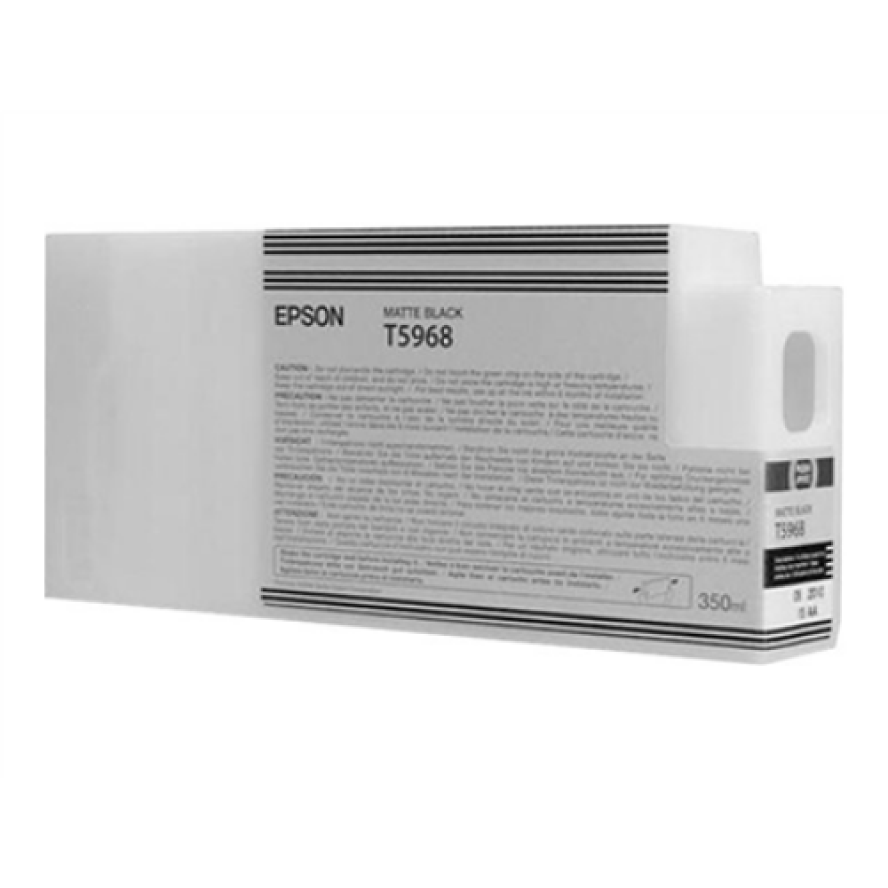 Epson Singlepack Matte Black T59680N UltraChrome HDR 350 ml , Epson Epson , T5968 , Epson T5968 - matte black - original - ink cartridge , Ink cartridge , Matte black